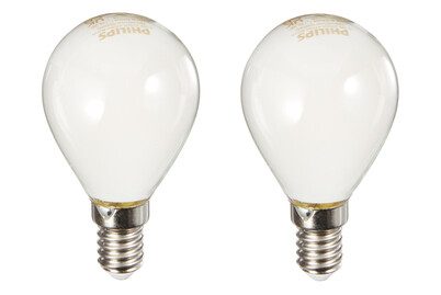 Philips Lighting LED EEK A++ (A++ - E) E14 Tropfenform 4.3 W = 40 W Warmweiß (Ø x L) 4.5 cm x 8.2 cm 2 St.