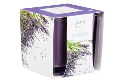 Ipuro, iPuro lavender touch Duftkerze – Aroma Diffuser/Lufterfrischer – violett