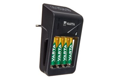 VARTA, VARTA LCD Plug Charger 56706 57687101441 avec 4x AA, 2100mAh