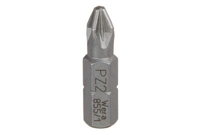 Wera 855/1 Z SB SiS Kreuzschlitz-Bit PZ 2 Werkzeugstahl zähhart D 6.3 2 St.