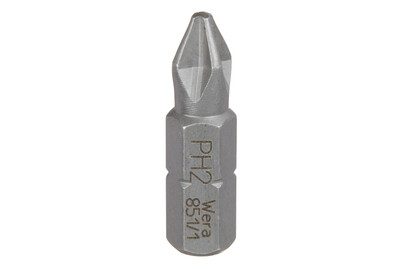 Wera 851/1 Z SB SiS Kreuzschlitz-Bit PH 2 Werkzeugstahl legiert, zähhart D 6.3 1 St.
