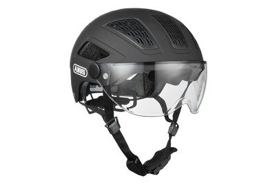 Abus, ABUS Hyban 2.0 ACE Velohelm mit Visier - Velvet Black
