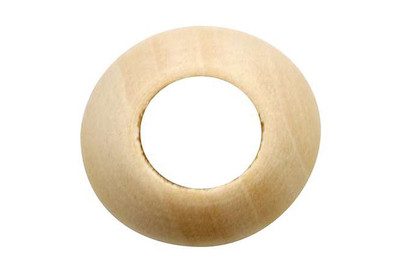 Glorex Grossloch-Holzkugel | ⌀ 3.5 cm | 4 Stück