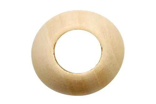 Glorex Grossloch-Holzkugel | ⌀ 3.5 cm | 4 Stück