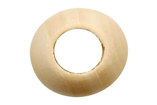 Glorex Holzkugel mit Grossloch | ⌀ 3 cm | 6 Stück
