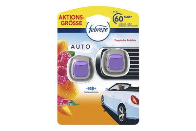 Febreze, FEBREZE Auto Lufterfrischer 972121 Tropische Fr&uuml;chte Duo