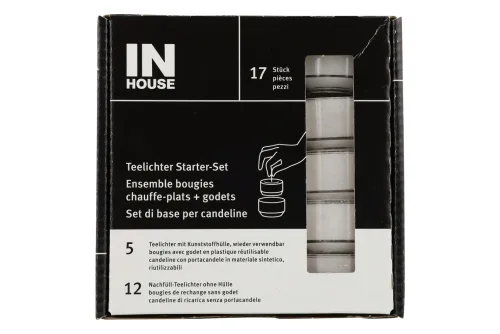 Inhouse, Inhouse Teelichter Starter-Set 6h 17Stk
