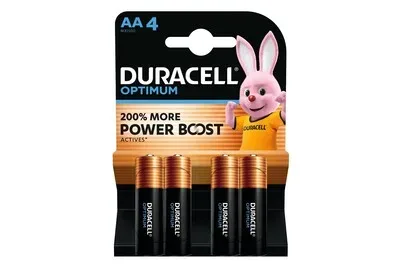 DURACELL, Duracell - Optimum, Alkaline-Bat.,4Stk, AA(LR6)