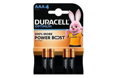 DURACELL, Duracell - Optimum, Alkaline-Bat.,4Stk, AAA(LR03)
