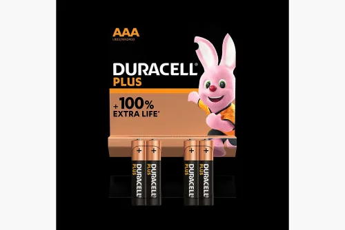 DURACELL, Duracell - Plus, Alkaline-Bat.,4Stk, AAA(LR03)