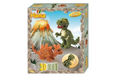 Hama, HAMA B&uuml;gelperlen Set Midi G1013250-0 3-D Dinos