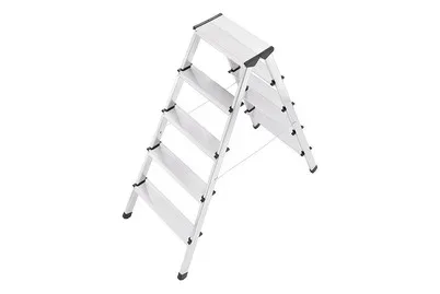 Hailo Doppelstufenleiter D60 | 2 × 5 Sprossen