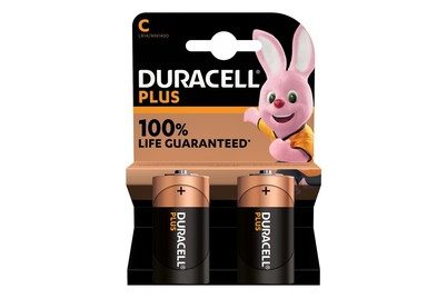 DURACELL, Duracell - Plus, Alkaline-Bat.,2Stk, C(LR14)
