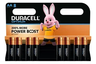 DURACELL, DURACELL Batterie Optimum 4-137684 AA, LR6, 1.5V 8 St&uuml;ck