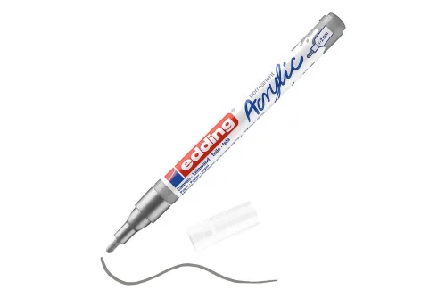 edding, EDDING Acrylmarker 5300 1-2mm 5300-923 silber sdm