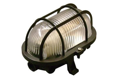 Müller-Licht, Müller-Licht Oval Feuchtraumleuchte E27 60 W Schwarz