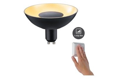 Paulmann, Paulmann 28794 LED EEK G (A - G) GU10 Reflektor 4.9 W Gold (Ø x H) 100 mm x 66 mm dimmbar 1 St.