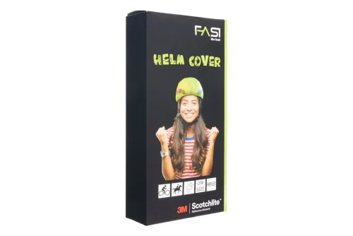 Fasi Helmcover Gelb mit Reflexstreifen