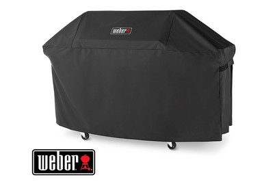WEBER, Weber Premium Abdeckhaube Genesis 400Ser Grillabdeckhaube – Weber Grillabdeckung/Grill Abdeckhaube – schwarz