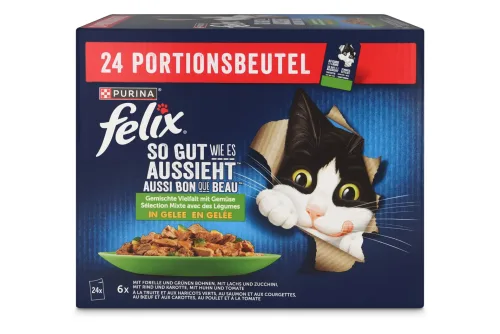Felix, Felix So gut wie es aussieht 24x85g Geschmacksvielfalt mit Gemüse