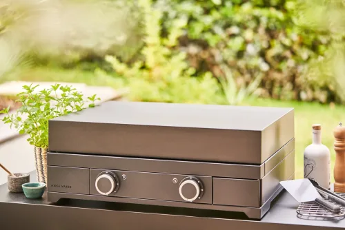 FORGE ADOUR, Forge Adour Modern 60 Deckel für Plancha – Grillabdeckung/Grill Abdeckhaube – schwarz