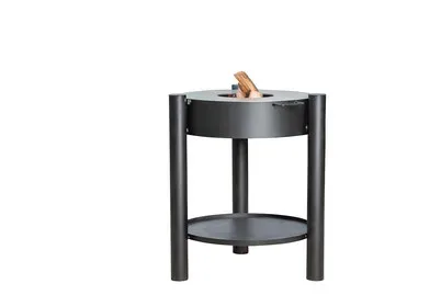 Nouvel, Nouvel Tondo 60 cm schwarz Planchagrill – Feuerschale/Feuerstelle – edelstahl / schwarz