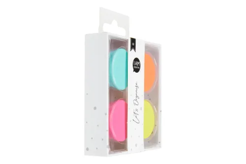Magnet, Button, bunt, 32mm, 6 S.