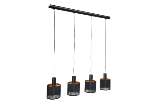 Hängeleuchte Esteperra Schwarz-Gold | 4 × E27 | 112 W