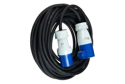 Max Hauri, Max Hauri 162413 Strom Verlängerungskabel 16 A Blau, Schwarz 15.00 m H07RN-F 3G 1,5 mm²