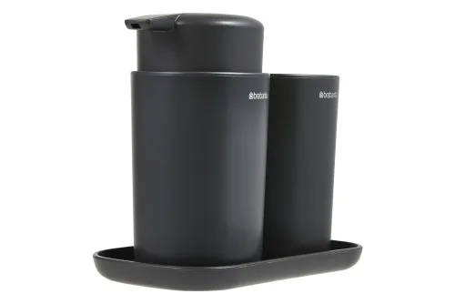 Brabantia - Badezimmer-Zubehör Set, Dunkelgrau