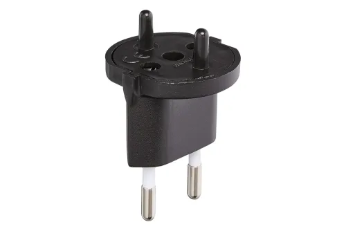 S-Electro, S-ELECTRO Fix-Adapter SchuKo-CH 4.135802 schwarz, 2-polig