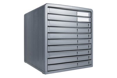 Rotho Bürobox Timeless Anthrazit | 32 × 29 × 34.5 cm
