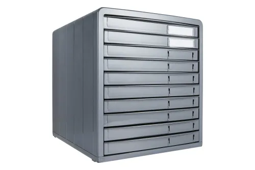 Rotho Bürobox Timeless Anthrazit | 32 × 29 × 34.5 cm