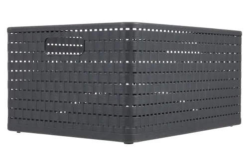 Rotho Korb Country Anthrazit | 21.5 × 33 × 43 cm | 28 l