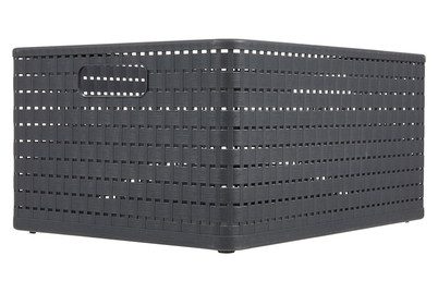 Rotho Korb Country Anthrazit | 21.5 × 33 × 43 cm | 28 l