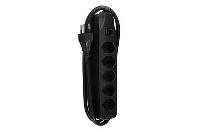 Steckdosenleiste Schwarz | 5 × T13