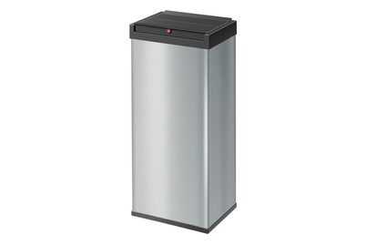 Hailo, Hailo Schwingdeckel-Abfallbox Big-Box Swing Volumen 52 l, BxHxT 340 x 770 x 260 mm Behälter silber