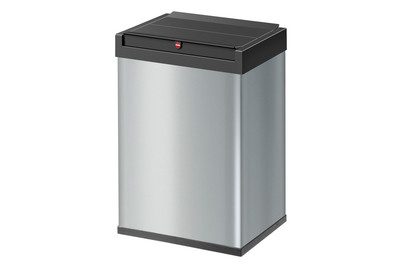 Hailo, Hailo Schwingdeckel-Abfallbox Big-Box Swing Volumen 35 l, BxHxT 340 x 500 x 260 mm Behälter silber