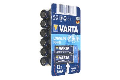 VARTA, VARTA Batterien LONGLIFE Power AAA 12 Stück
