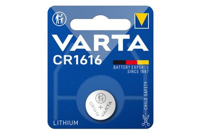 VARTA, Varta Knopfzelle CR1616 3 V 1 St. 55 mAh Lithium LITHIUM Coin CR1616 Bli 1