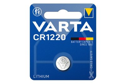 VARTA, Varta Knopfzelle CR1220 3 V 1 St. 35 mAh Lithium LITHIUM Coin CR1220 Bli 1
