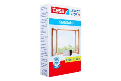 tesa Insect Stop Standard 55671-20-03 Fliegengitter (L x B) 1100 mm x 1300 mm Weiß 1 St.