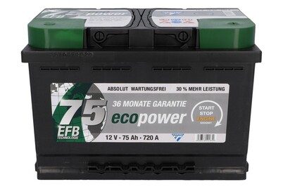 ECO Power Autobatterie EFB | 75 Ah