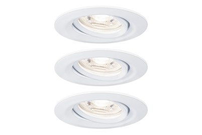 Paulmann, Paulmann 94293 EBL Nova mini Coin LED-Einbauleuchte 3er Set LED LED 4 W Weiß