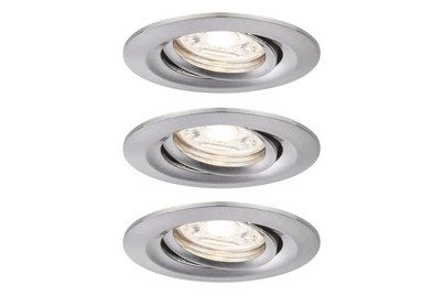 Paulmann, Paulmann 94295 EBL Nova mini Coin LED-Einbauleuchte 3er Set LED-Modul LED 4 W Eisen