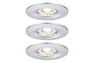 Paulmann, Paulmann 94303 EBL Nova mini Coin LED-Einbauleuchte 3er Set LED 4 W Chrom