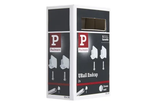 Paulmann, Paulmann 95496 Hochvolt-Schienensystem-Komponente Endkappe 2er Set Chrom (matt)