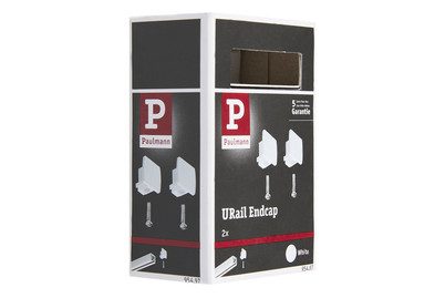 Paulmann, Paulmann 95497 Hochvolt-Schienensystem-Komponente Endkappe 2er Set Weiß