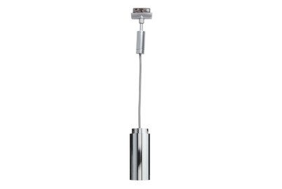 Paulmann, Paulmann Basic Pendel Hochvolt-Schienensystem-Leuchte Universell E27 20 W LED Chrom (matt), Chrom