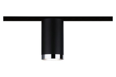 Paulmann, Paulmann Tube Hochvolt-Schienensystem-Leuchte URail GU10 Schwarz (matt), Chrom